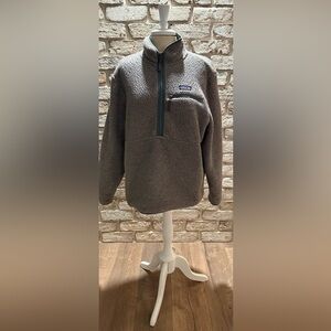 EUC PATAGONIA Women’s Retro Pile Marsupial Pullover XL Gray
